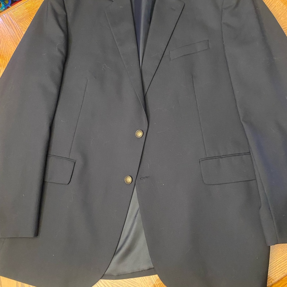 Arrow Men's Classic Navy Blazer with Brass Buttons